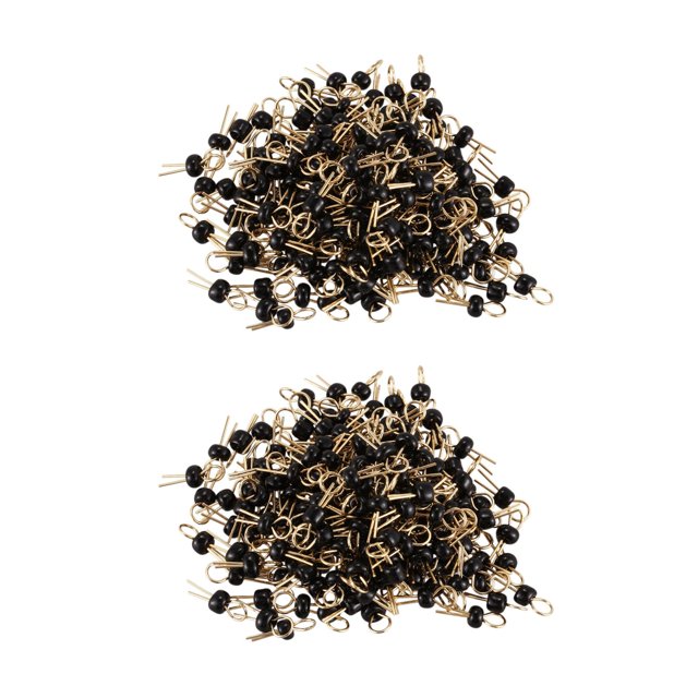 400 Piezas PCB Pin de Prueba de Junta de Soldadura de Tono de Oro de Color Negro