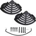 thumbnail image 1 of Carrito de Ducha de Esquina, Organizador de Baño de Aleación de Aluminio con Ventosas Mejoradas para champú Acondicionador Gel de Baño, Estante de Ducha (Doble Capa con Toallero (Negro, 1 of 9