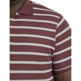 thumbnail image 2 of Heather Medium Stripe Polo Shirt Red Multi 7XL, 2 of 6
