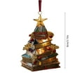 thumbnail image 4 of HHGBAD Mini Book Christmas Tree Ornament, Festive Holiday Decor, Literary-Themed Holiday Accent, Lightweight Decoration, Perfect Gift for Book Lovers, Charming Home Decor Piece, 4 of 7