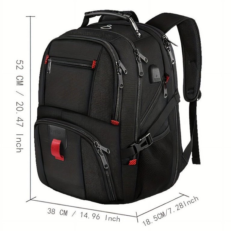17 Inch Laptop Backpack for Men, 50L TSA Friendly Travel  display picture 2