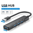 thumbnail image 2 of 5-In-1 USB Docking Station USB Hub PD 100W 4K 30Hz USB 3.0 USB2.0 USB C HUB Splitter for PC Laptop Computer USB Hub, 2 of 8