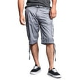 thumbnail image 1 of G-Style USA Men's Rip-stop Belted Cargo Shorts 9AP30 - Solid Gray - 34, 1 of 5