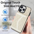 thumbnail image 5 of Compatible with iPhone 16 Pro max Wallet Case for Women Crossbody Phone Case PU Leather Zipper Handbag Wrist Strap Cover Credit Card Holder,for Apple 16 Pro,Cell Phone Cases, 5 of 8