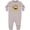 AC-Heather Grey, variant on Little Monkey 1st Birthday Boy Baby Fleece Romper