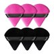 thumbnail image 2 of Dry Puff 3 Black and 3 Rose Red Wet and Dry Use Comfortable Soft Triangle Sponge Powder Puffs for Girl Women, 2 of 5