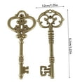 thumbnail image 5 of NUAHRHY 20pcs Large Skeleton Keys Antique Bronze Keys Rustic Key Pendant Vintage Key Charms Set DIY Handmade Craft Accessories for Wedding Favor Jewelry Making Wrapping Decoration, 5 of 11