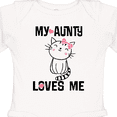 thumbnail image 4 of Inktastic My Aunty Loves Me Girls Girls Long Sleeve Baby Bodysuit, 4 of 5