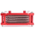 thumbnail image 2 of Motorcycle Oil Cooler Radiator Cooling System 100-250CC Off-Road Vehicle Red 85x200x45mm, 2 of 5