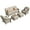 Beige, variant on XIZZI Outdoor Patio Furniture Set PE Wicker Rattan 3 Seat Sofa Conversation Set with Chair and Ottoman,Grey
