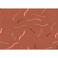 thumbnail image 1 of Ahgly Company Machine Washable Indoor Rectangle Transitional Bright Orange Area Rugs, 5' x 7', 1 of 7