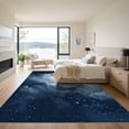 thumbnail image 3 of ODIKA 6'x9' Machine Washable Non-Slip Area Rug, Abstract Navy Blue High Traffic Rug with Pad, Blue, 1055742, 3 of 8
