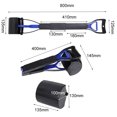 thumbnail image 4 of 18'' Long Handle Pooper Scooper with Garbage Bag & Bone-Shaped Storage Box Foldable Pooper Scooper for Dogs & Cats, 4 of 7