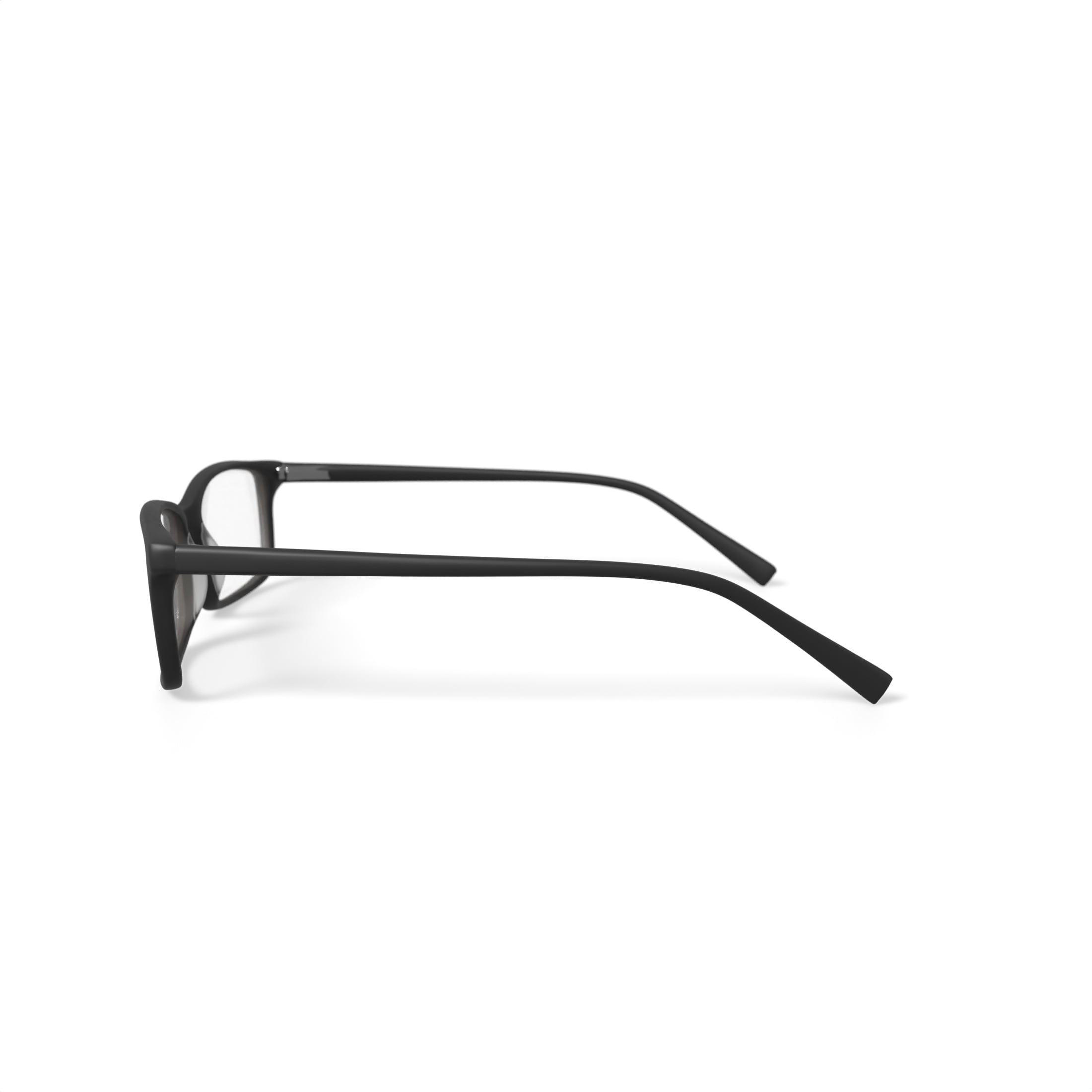 Walmart Men's DNA4002 Rectangular Prescription Eyeglasses with Case, Black