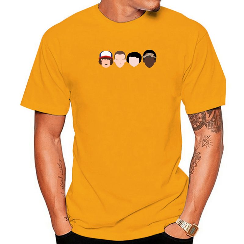 thumbnail image 3 of Men's Stranger Faces T-Shirt - GIFT BOX SET STRANGER ELEVEN THINGS HORROR DVD Men Short Sleeves T Shirt Top Tee Basic Tops, 3 of 5