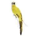 thumbnail image 2 of 6 Options Animal Artificial Feather Macaw Parrot Bird Statue Yellow, 2 of 8