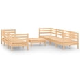 thumbnail image 3 of vidaXL 8 Piece Patio Lounge Set Honey Brown Solid Pinewood, 3 of 25