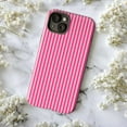 thumbnail image 5 of Pink Striped Phone Case, Vibrant Vertical Pattern Protective Cover for iPhone 17 16 15 14 13 12 11 Plus Pro Max Mini, 5 of 6