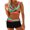 Orange, variant on Summer Beach Bikini Skinny Gathered Tied Rope Flat Corner Swimsuit