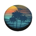 thumbnail image 2 of Kdxio Spare Tire Cover for RV Trailer, Waterproof Wheel Cover,Camper Spare Tire Cover Fit for Rv SUV Truck Travel Trailer 14 inch-Palm Trees, 2 of 8
