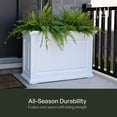 thumbnail image 5 of Mayne Nantucket 36" x 16" x 24" Rectangular White Self Watering Plastic Planter, 5 of 16