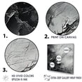thumbnail image 3 of Designart "Minimalist Black And White Glacier" Glacier Floater Framed Wall Art Prints, 3 of 5