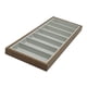 thumbnail image 5 of Organizador de gafas de sol de viaje con 7 ranuras - Estuche de madera para guardar gafas Gris, 5 of 9