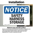 thumbnail image 3 of (2 Pack) Safety Harness Storage OSHA Notice Sign 14 Inch X 10 Inch Vinyl Label Decal Sticker Weather Resistant, UV Protected for Workplace, Business, and Construction Site, Made in the, 3 of 7