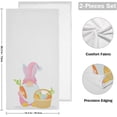thumbnail image 2 of Cute Easter Gnome Hand Towels, Basket Eggs Carrot Kitchen Towel Ultra Soft and Absorbent,Decorative Fingertip Face Towel for Bathroom Hotel, 2 PCS, 28.3"x 14.4", 2 of 5