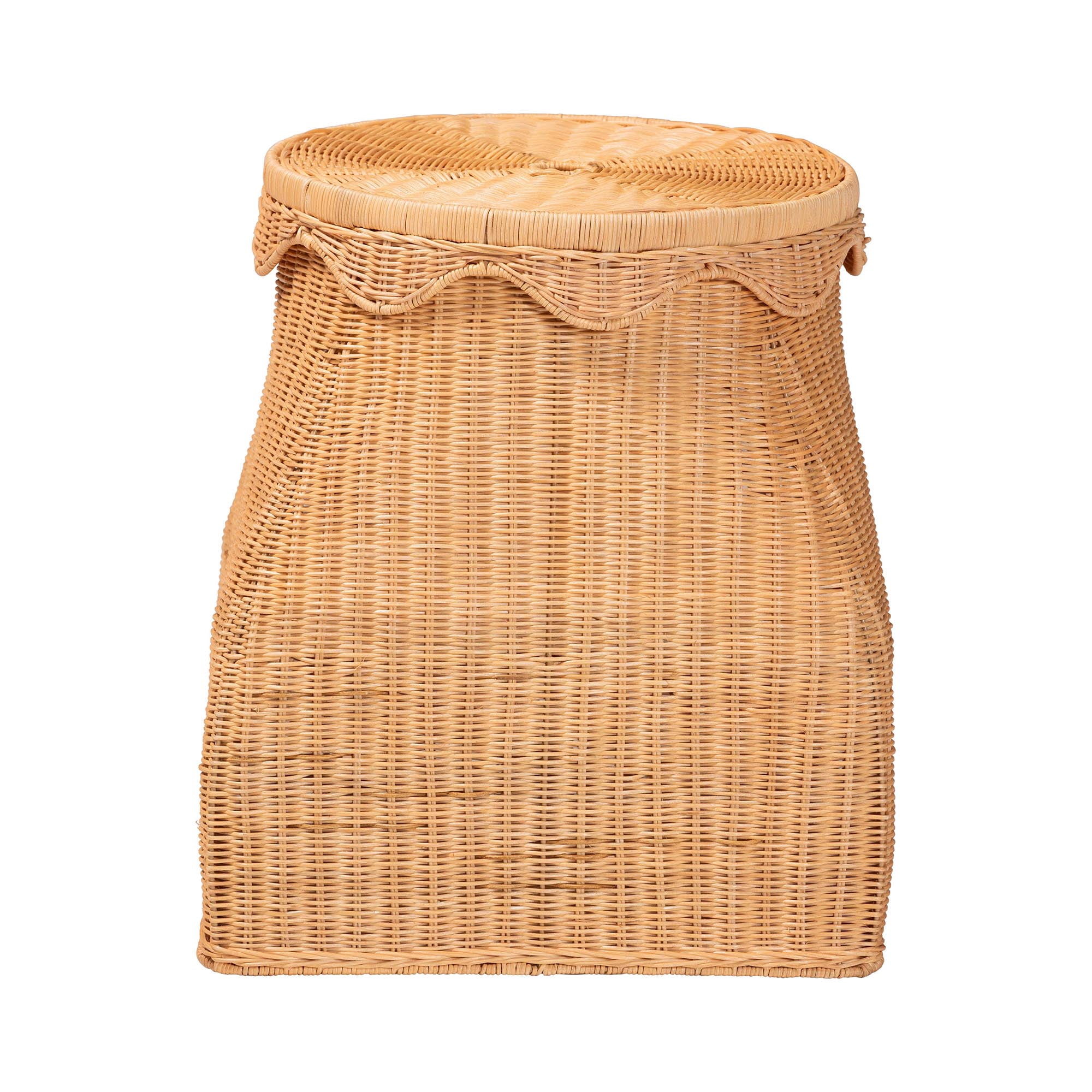 bali & pari Ada Boho Laundry Hamper, Light Honey