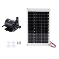 thumbnail image 1 of Brushless Solar Water Pump DC 12V Submersible Pump Solar Panel Electromagnetic Amphibious Garden Fish Tank Aquarium Water Pump ,Multi-Install Methods, 1 of 6