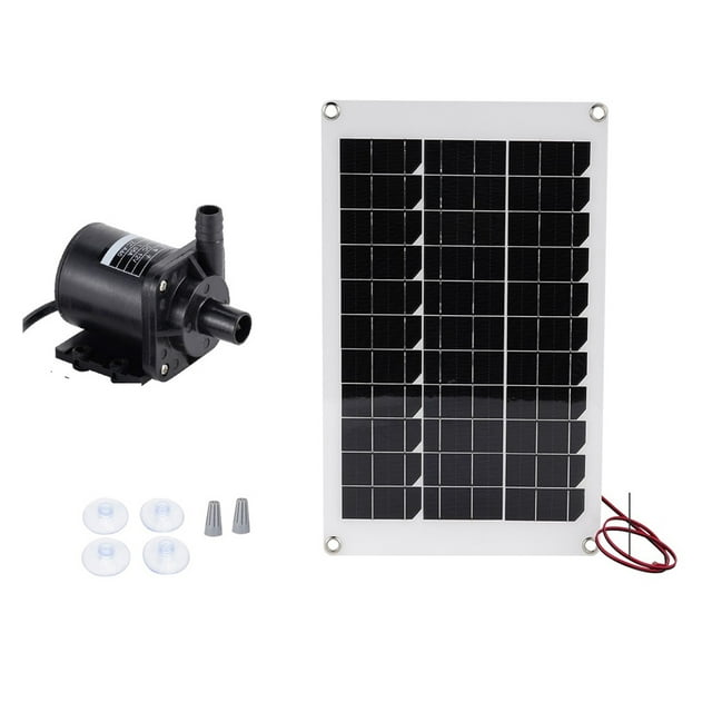 Brushless Solar Water Pump DC 12V Submersible Pump Solar Panel Electromagnetic Amphibious Garden Fish Tank Aquarium Water Pump ,Multi-Install Methods