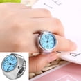thumbnail image 3 of Reloj de anillo Ecomeon de cuarzo analógico 8 colores para mujer estilo Casual azul, 3 of 5