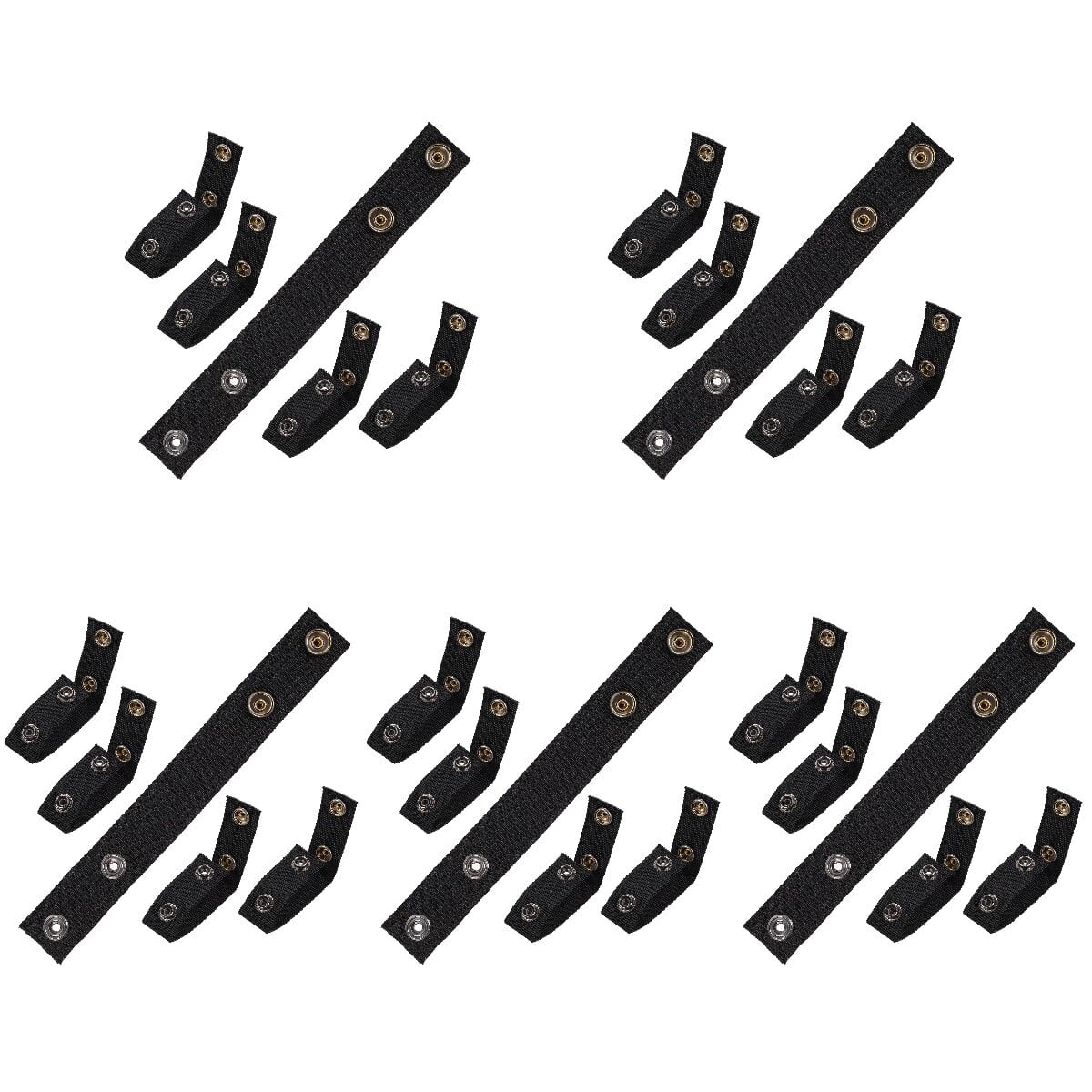 25 pcs Duty Belt Keepers Double Snaps Belt Loops Nylon Belt Loops