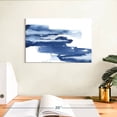 thumbnail image 3 of Elephant Stock Classic Blue Wall Art - Horizontal Canvas Wall Art - Living Room Wall Decor - Abstract Canvas - Blue And White Decor By Chris Paschke - 12" x 8", 3 of 8