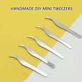 thumbnail image 3 of Necvior Stainless Steel Slant Tip Tweezers for Eyebrow Shaping and Ingrown Hair Removal, 3 of 10