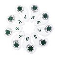 thumbnail image 1 of Naiovety Funda de hierro para Golf, forro de terciopelo fino, fundas de cabeza de felpa gruesas, diseño autoadhesivo, funda protectora resistente al Golf blanco Naiovety OD009932-01, 1 of 6