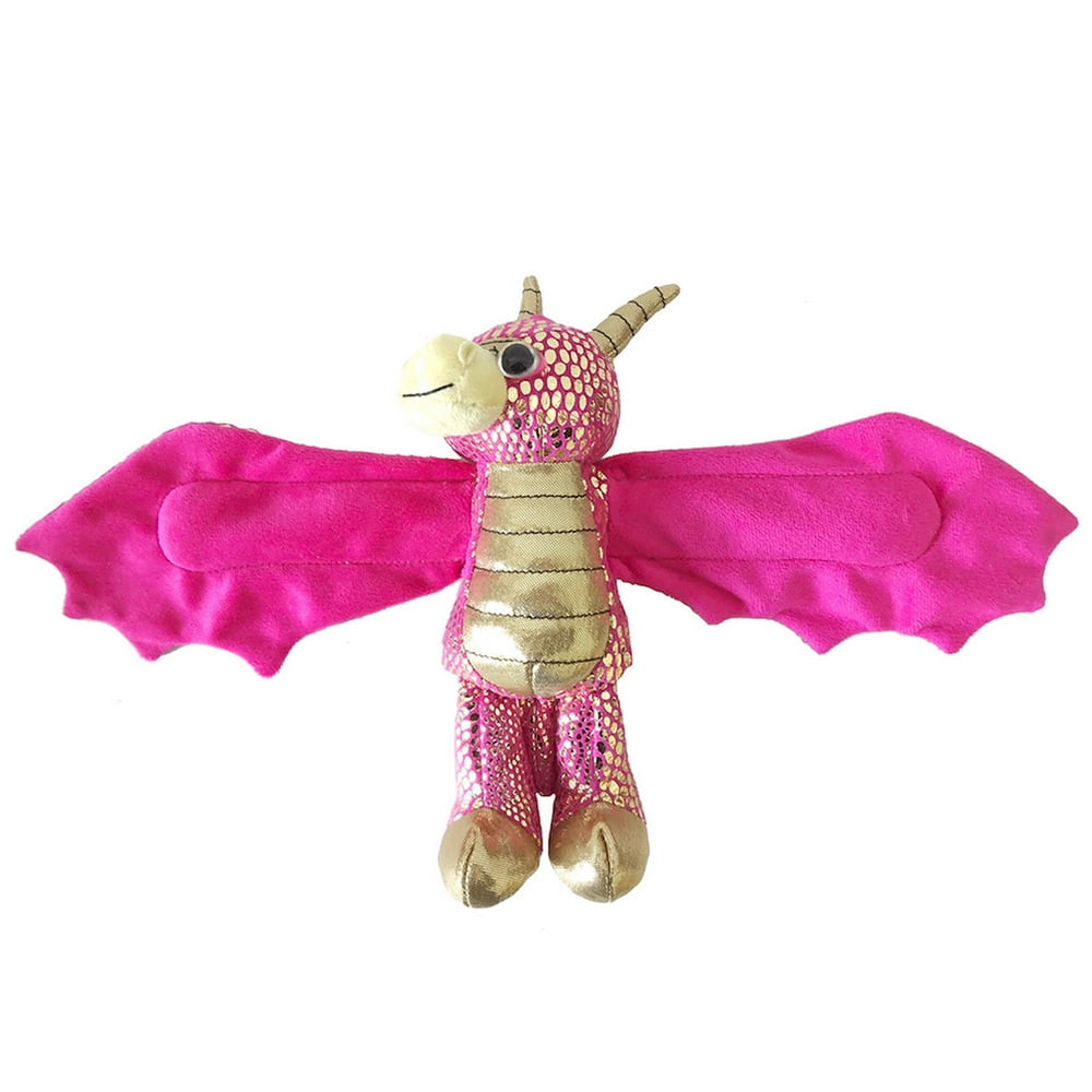 Wild Republic Huggers, Golden Dragon Plush Toy, Slap Bracelet, Stuffed