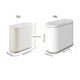 thumbnail image 5 of Yuarrent Contenedor de basura conveniente para una eliminación fácil y eficiente Contenedor de basura Botes de basura Papelera Suministros de limpieza para el hogar blanco (12 L) 32.5*15*32 cm, 5 of 6