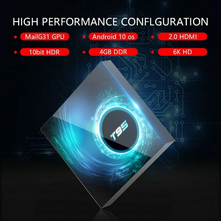  Android 10.0 TV Box 4GB RAM 32GB ROM, Q Plus Android Box H616  Quad-core WiFi 2.4GHz Support 6K H.265 HD 2.0 Ethernet : Electronics