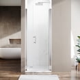 thumbnail image 2 of Sunny Shower 28 in. W x 72 in. H Frameless Pivot Shower Door 1/4 inch Glass in Chrome Finish, 2 of 12
