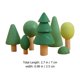 thumbnail image 4 of 1 juego de bloques de construcción de árboles de madera, juguete educativo, bloques apilables de bosque, 4 of 7
