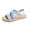 Light Blue, variant on Virmaxy Womens Flat Sandals Women's Large Size Retro Flat-bottomed Sandals Sandals With Elastic Or Feet. Pink 36