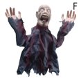 thumbnail image 1 of Decoración de terror de Halloween para insertar, gran columpio, fantasma, Control de voz, decoración al aire libre, hogar, jardín, accesorios de miedo, 1 of 4