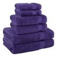 thumbnail image 4 of Cotton Paradise 100% Cotton 6 Piece Towel Set, Soft Absorbent Quick Dry Towels for Bathroom, Purple, 4 of 7
