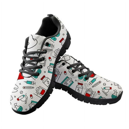 

ECG Pattern Nurse Shoes 2021 New Fashion Light MeshShoes Women Girls Casual Sneaker For Outdoor Walkingshoes Chaussures Femme