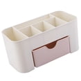 thumbnail image 4 of Organizador de MaquillaJe 6 Compartimentos Con Cajón, PP, Organizador de Escrito de Estilo Simple para Cosmética, Baño, Oficina, 4 of 8