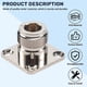 thumbnail image 4 of N type female jack RF coax connector 4-hole panel mount with solder cup, 4 of 5