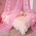 thumbnail image 5 of Princess Bed Canopy Star Light Bed Curtain Star Bed Canopy Mosquito Net Playing Games House White Dome Bed Canopy Bedroom Decoration, 5 of 5