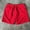 Red, variant on Men's Beach Shorts Solid Color Candy Color Drawstring Elastic Waist Pockets Cropped Breathable Quick Dry Lightweight Summer Casual Active Shorts